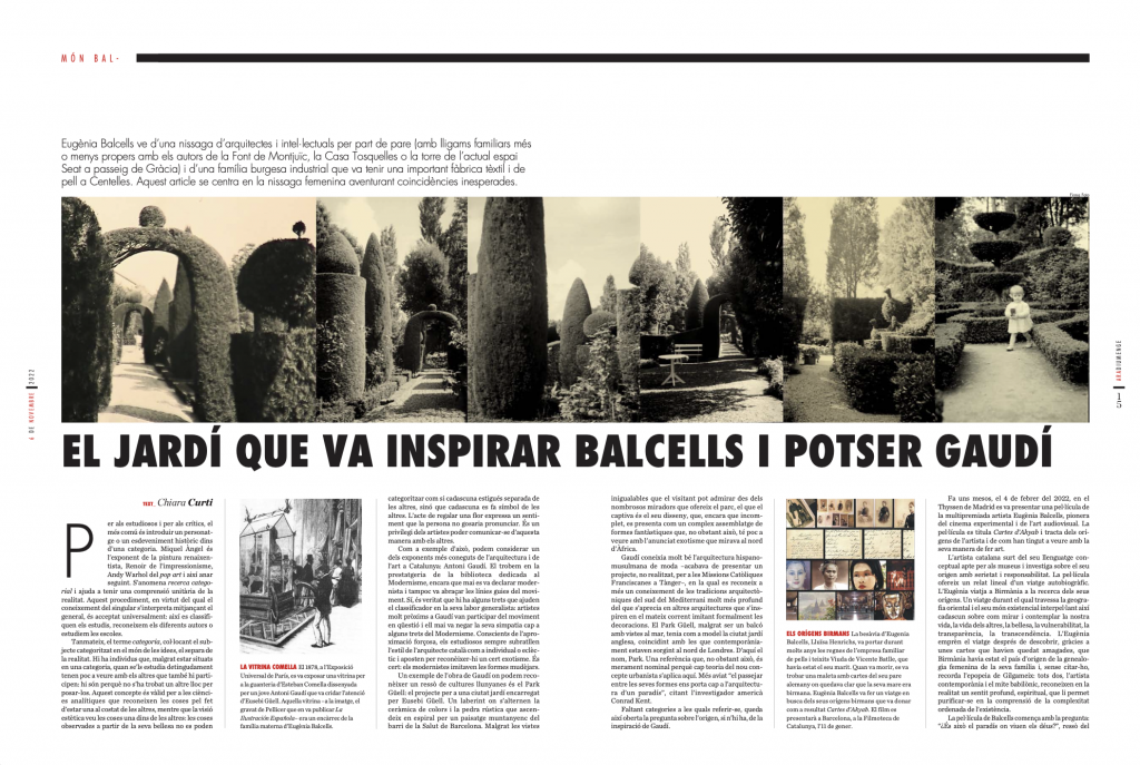 El jardí que va inspirar Balcells i potser Gaudí – ARA