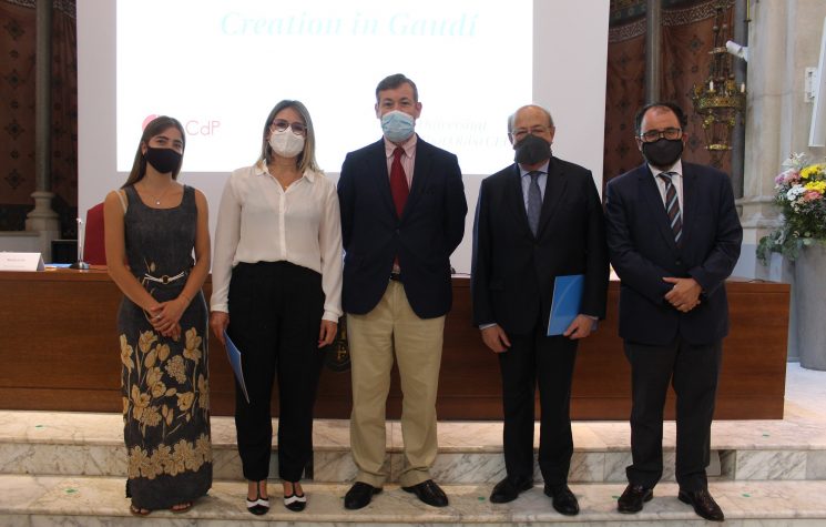 Presentación en la Universitat Abat Oliba CEU del cortometraje ‘Creation in Gaudi’, producido por la Fundación Cultural Ángel Herrera Oria