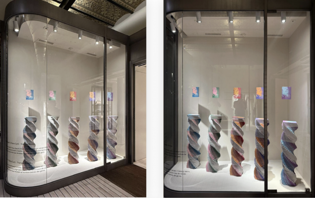 Massimo Dutti –  Exposición en el escaparate y firma del libro Mi Gaudí